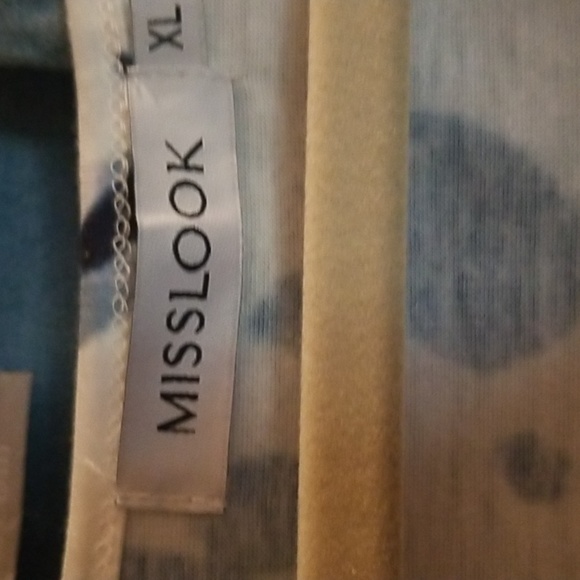 3 XL WOMENS TOPS/ PULLOVER/KITTY BLUEJEAN BLOUSE / PRETTY FLOWERED BLOUSE - Picture 3 of 10